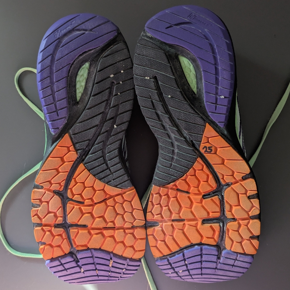 New Balance Fresh Foam X 860v12 Green Purple Running Shoes Women’s 10.5 W860J12 - Picture 6 of 10